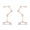 Thumbnail Image 1 of Diamond Scorpio Constellation Earrings 1/8 ct tw Round 14K Rose Gold