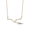 Thumbnail Image 1 of Diamond Taurus Constellation Necklace 1/6 ct tw Round 14K Yellow Gold