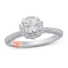 Thumbnail Image 1 of Pnina Tornai Romantic Rose Diamond Engagement Ring 1-1/4 ct tw Round 14K White Gold