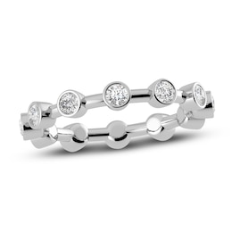 Juliette Maison Natural White Sapphire Ring 10K White Gold