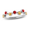 Thumbnail Image 1 of Juliette Maison Natural Citrine & Natural Ruby Ring 10K White Gold