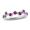 Thumbnail Image 1 of Juliette Maison Natural Rhodolite Garnet & Natural Amethyst Ring 10K White Gold