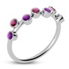 Thumbnail Image 2 of Juliette Maison Natural Rhodolite Garnet & Natural Amethyst Ring 10K White Gold