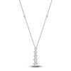 Thumbnail Image 1 of Diamond Lariat Necklace 1/3 ct tw Round 14K White Gold 17&quot;