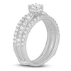 Diamond Bridal Set 1 ct tw Princess/Round 14K White Gold
