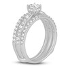 Thumbnail Image 2 of Diamond Bridal Set 1 ct tw Princess/Round 14K White Gold