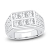 Thumbnail Image 1 of Men's Lab-Grown Diamond Ring 3 ct tw Round 14K White Gold