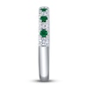 Thumbnail Image 2 of Shy Creation Natural Emerald Ring 1/4 ct tw Diamonds 14K White Gold SC22005158
