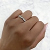 Thumbnail Image 4 of Shy Creation Natural Emerald Ring 1/4 ct tw Diamonds 14K White Gold SC22005158