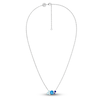 Thumbnail Image 2 of Juliette Maison Natural Aquamarine, Blue Zircon, Blue Sapphire Constellation Necklace 10K White Gold 18"
