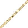 Thumbnail Image 3 of Solid Curb & Paperclip Chain Bracelet Set 14K Yellow Gold 8"