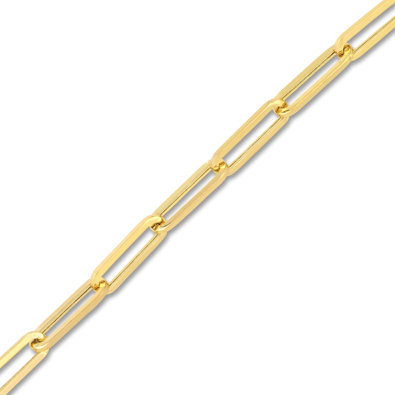 Main Image 6 of Solid Curb & Paperclip Chain Bracelet Set 14K Yellow Gold 8"