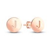 Thumbnail Image 1 of Juliette Maison Initial Stud Earrings 10K Rose Gold