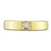 Thumbnail Image 2 of Men's Diamond Wedding Band 1/3 ct tw Emerald 14K Yellow Gold