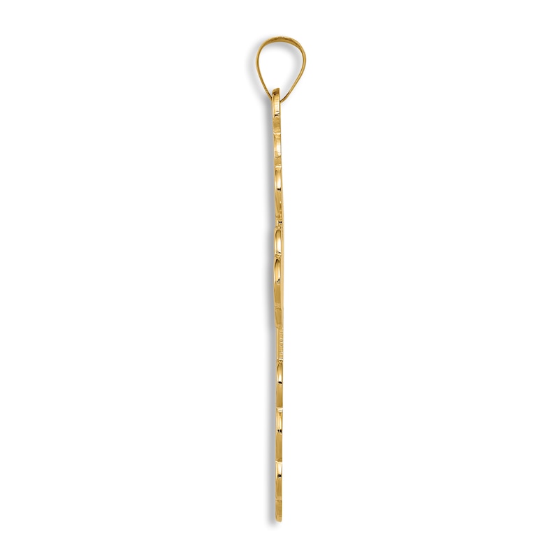 Main Image 2 of Cross Pendant Necklace 14K Yellow Gold 18"