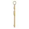 Thumbnail Image 2 of Cross Pendant Necklace 14K Yellow Gold 18"