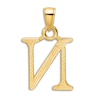 Thumbnail Image 3 of Initial N Charm 14K Yellow Gold 18"