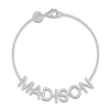 Thumbnail Image 1 of Juliette Maison Diamond Station Name Bracelet 1 ct tw Round 10K White Gold