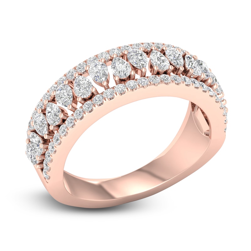 Diamond Anniversary Band 1 ct tw Pear/Round 14K Rose Gold | Jared