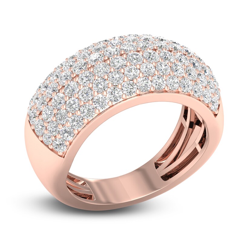 Diamond pave anniversary bands Clearance