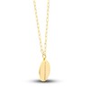 Thumbnail Image 2 of Diamond Medallion Necklace 1/10 ct tw Round 14K Yellow Gold 18"