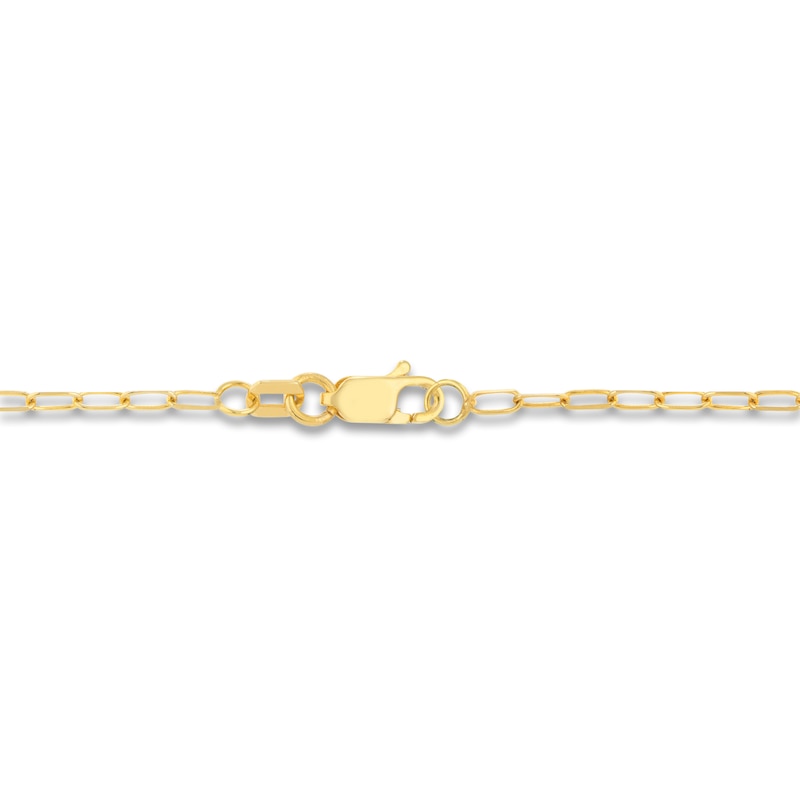 Main Image 3 of Diamond Medallion Necklace 1/10 ct tw Round 14K Yellow Gold 18"