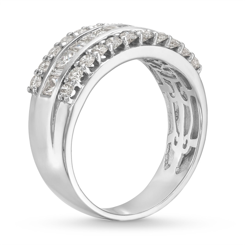 Main Image 3 of Kallati Diamond Ring 1-1/2 ct tw Round/Princess/Baguette 14K White Gold
