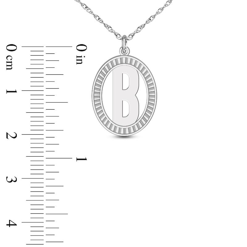 Main Image 2 of Initial Pendant Necklace Yellow Gold-Plated Sterling Silver 18"