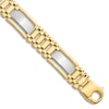 Thumbnail Image 0 of Men's High-Polish Open Hollow Link Chain Bracelet 14K Two-Tone Gold 8.5"