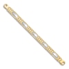 Thumbnail Image 1 of Men's High-Polish Open Hollow Link Chain Bracelet 14K Two-Tone Gold 8.5"