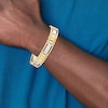 Thumbnail Image 3 of Men's High-Polish Open Hollow Link Chain Bracelet 14K Two-Tone Gold 8.5"