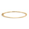 Diamond Bangle Bracelet 1/4 ct tw Round/Baguette 14K Yellow Gold 7"