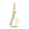 Thumbnail Image 1 of Initial B Necklace Charm Diamond Accents 10K Yellow Gold