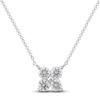 Thumbnail Image 1 of Diamond 4-Stone Necklace 3/4 ct tw Round 14K White Gold