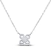 Thumbnail Image 2 of Diamond 4-Stone Necklace 3/4 ct tw Round 14K White Gold