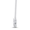 Thumbnail Image 3 of Diamond 4-Stone Necklace 3/4 ct tw Round 14K White Gold