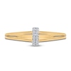 Thumbnail Image 2 of High-Polish Vertical Bar Ring Diamond Accents 14K Yellow Gold