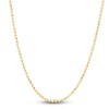 Thumbnail Image 1 of Solid Diamond-Cut Bead Necklace 14K Yellow Gold 18" 2mm