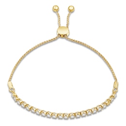 Lab-Grown Diamond Line Bolo Bracelet 1 ct tw 14K Yellow Gold