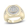 Thumbnail Image 1 of Men's Diamond Ring 1/2 ct tw Round 14K Yellow Gold