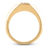 Thumbnail Image 2 of Men's Diamond Ring 1/4 ct tw Princess 14K Yellow Gold