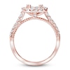 Thumbnail Image 2 of Diamond Engagement Ring Setting 1/2 ct tw Round 14K Rose Gold