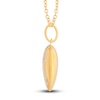 Thumbnail Image 3 of Diamond Heart Pendant Necklace 1/4 ct tw Round 14K Yellow Gold 18"