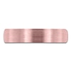 Thumbnail Image 3 of Dome Wire Brush Wedding Band 14K Rose Gold 5mm