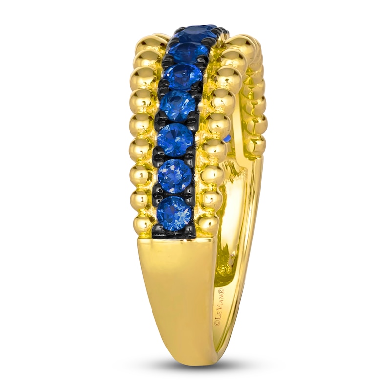 Main Image 3 of Le Vian Dolce D'Oro Natural Blue Sapphire Ring 14K Honey Gold