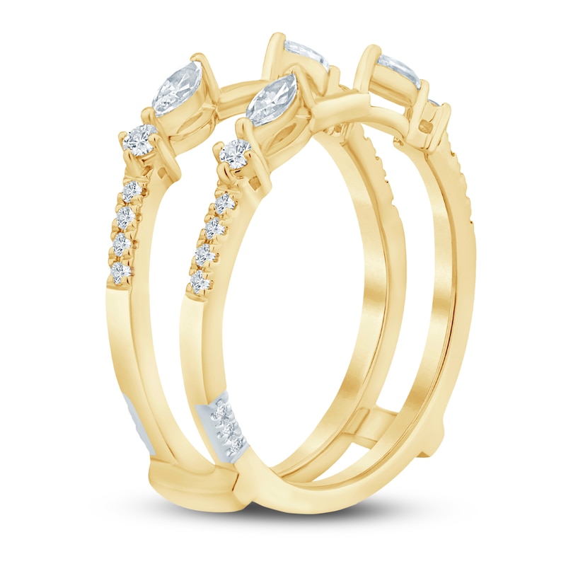 Main Image 2 of Pnina Tornai Marquise & Round-Cut Diamond Enhancer Band 1/2 ct tw 14K Yellow Gold