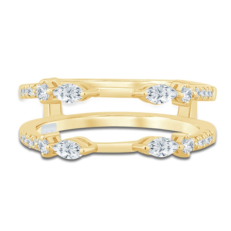 Main Image 3 of Pnina Tornai Marquise & Round-Cut Diamond Enhancer Band 1/2 ct tw 14K Yellow Gold