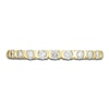 Thumbnail Image 3 of Diamond X Bezel Anniversary Band 1/4 ct tw 14K Yellow Gold