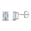 Thumbnail Image 1 of Emerald-Cut Lab-Grown Diamond Solitaire Stud Earrings 3 ct tw 14K White Gold (F/SI2)