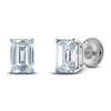 Thumbnail Image 2 of Emerald-Cut Lab-Grown Diamond Solitaire Stud Earrings 3 ct tw 14K White Gold (F/SI2)